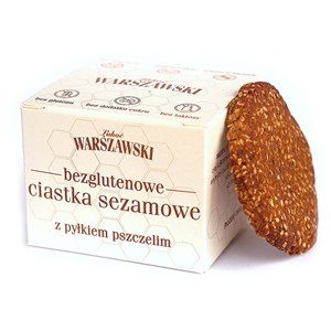 CIASTKA SEZAMOWE Z PYŁKIEM PSZCZELIM BEZGLUTENOWE 150 g - BATON WARSZAWSKI