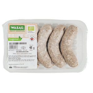 KIEŁBASA BIAŁA BIO (6 szt.) 485 g - WASĄG (NA ZAMÓWIENIE)