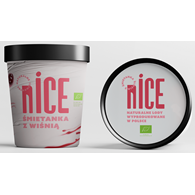 LODY ŚMIETANKA Z WIŚNIĄ BIO 475 ml - NICE