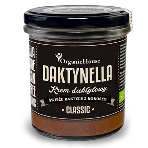 KREM KOKOSOWO - DAKTYLOWY CLASSIC BEZGLUTENOWY BIO 280 g - ORGANICHOUSE (DAKTYNELLA)