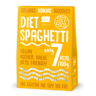 MAKARON (KONJAC) SPAGHETTI BEZGLUTENOWY BIO 385 g (300 g) - DIET-FOOD