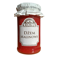 DŻEM MALINOWY O OBNIŻONEJ ZAWARTOŚCI CUKRU 235 g - KROKUS