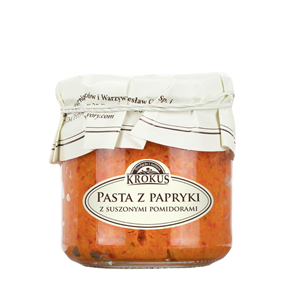 PASTA Z PAPRYKI Z SUSZONYMI POMIDORAMI BEZGLUTENOWA 180 g - KROKUS