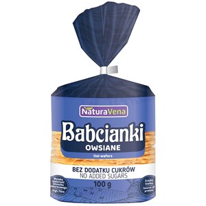 BABCIANKI OWSIANE BEZ DODATKU CUKRÓW 100 g - NATURAVENA