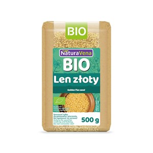 LEN ZŁOTY BIO 500 g - NATURAVENA