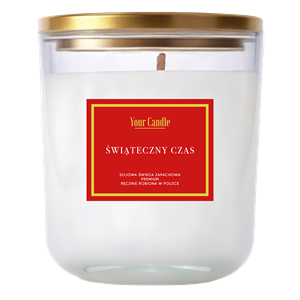 ŚWIECA SOJOWA ZAPACHOWA ŚWIĄTECZNY CZAS 180 ml - YOUR CANDLE (PRODUKT SEZONOWY)