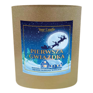 ŚWIECA SOJOWA ZAPACHOWA PIERWSZA GWIAZDKA 180 ml - YOUR CANDLE (PRODUKT SEZONOWY)