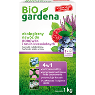 NAWÓZ DO BORÓWEK I ROŚLIN KWASOLUBNYCH ECO 1 kg - BIOGARDENA