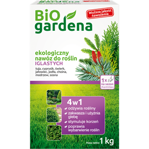 NAWÓZ DO ROŚLIN IGLASTYCH ECO 1 kg - BIOGARDENA