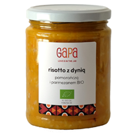 RISOTTO Z DYNIĄ, POMARAŃCZĄ I PARMEZANEM BIO 450 g - GAPA