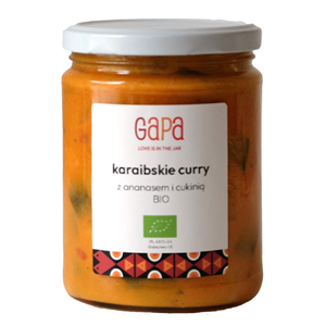 CURRY Z CUKINIĄ I ANANASEM KARAIBSKIE BIO 450 g - GAPA