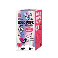 LIZAK SERCE KRYSZTAŁOWE O SMAKU MALINOWYM NA GARDŁO BEZ CUKRU BEZGLUTENOWY (6 szt.) 36 g - JOE GLOW