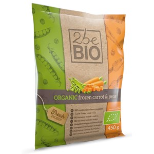 MARCHEWKA Z GROSZKIEM MROŻONA BIO 450 g - 2beBIO