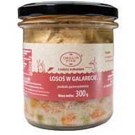 ŁOSOŚ W GALARECIE BEZGLUTENOWY 300 g - SMOLIN FISH (NA ZAMÓWIENIE)
