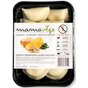 PIEROGI Z ZIEMNIAKAMI I OLIWĄ TRUFLOWĄ BEZGLUTENOWE 275 g - MAMA VEGE