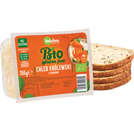 CHLEB KRÓLEWSKI Z ZIARNAMI KROJONY BEZGLUTENOWY BIO 250 g - BALVITEN