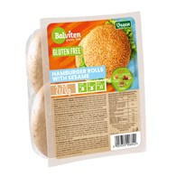 BUŁKI DO HAMBURGERÓW Z SEZAMEM BEZGLUTENOWE (2 szt.) 140 g - BALVITEN