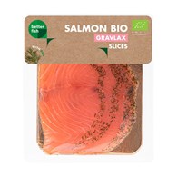 ŁOSOŚ ATLANTYCKI PLASTRY GRAVLAX Z KOPREM BIO 100 g - BETTER FISH