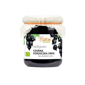 CZARNA PORZECZKA 100 % BEZ DODATKU CUKRU BIO 260 g - BATOM