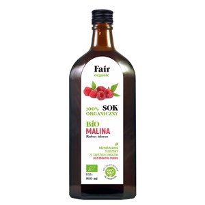 SOK MALINOWY NFC BIO 500 ml - FAIR ORGANIC