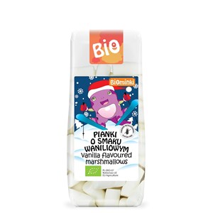 PIANKI O SMAKU WANILIOWYM BEZGLUTENOWE BIO 120 g - BIOMINKI (EDYCJA ŚWIĄTECZNA)(PRODUKT SEZONOWY)