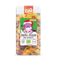 ŻELKI MISIE BEZ ŻELATYNY BEZGLUTENOWE BIO 500 g - BIOMINKI (EDYCJA ŚWIĄTECZNA)(PRODUKT SEZONOWY)