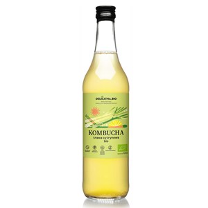 KOMBUCHA Z TRAWĄ CYTRYNOWĄ BIO 500 ml - DELIKATNA