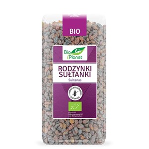 RODZYNKI SUŁTANKI BEZGLUTENOWE BIO 400 g - BIO PLANET