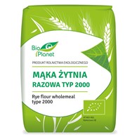 MĄKA ŻYTNIA RAZOWA TYP 2000 BIO 1 kg - BIO PLANET