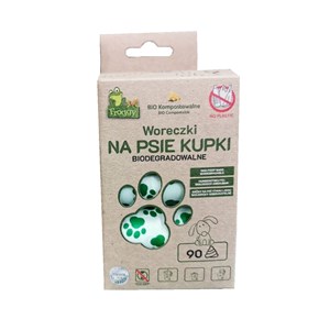 WORKI NA PSIE ODCHODY (KOMPOSTOWALNE I BIODEGRADOWALNE) 90 szt - FROGGY