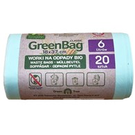 WORKI NA ODPADY BIO I ZMIESZANE (KOMPOSTOWALNE I BIODEGRADOWALNE) 6 L 20 szt - FROGGY (GREENBAG)