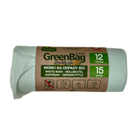 WORKI NA ODPADY BIO I ZMIESZANE (KOMPOSTOWALNE I BIODEGRADOWALNE) 12 L 15 szt - FROGGY (GREENBAG)