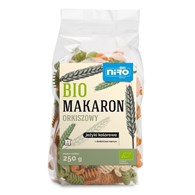 MAKARON (ORKISZOWY KOLOROWY) JEŻYKI BIO 250 g - NIRO