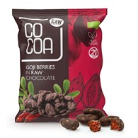 JAGODY GOJI W SUROWEJ CZEKOLADZIE BIO 70 g - COCOA