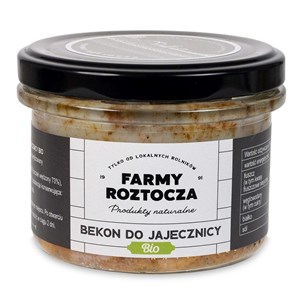 BEKON DO JAJECZNICY BIO 180 g (SŁOIK) - FARMY ROZTOCZA