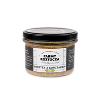 PASZTET DROBIOWO - WIEPRZOWY BIO 180 g (SŁOIK) - FARMY ROZTOCZA