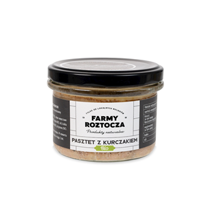 PASZTET DROBIOWO - WIEPRZOWY BIO 180 g (SŁOIK) - FARMY ROZTOCZA