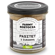 PASZTET DROBIOWO - WIEPRZOWY Z ŻURAWINĄ BIO 180 g (SŁOIK) - FARMY ROZTOCZA