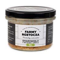 SMAROWIDŁO Z BOCZKIEM I CEBULĄ BIO 180 g (SŁOIK)  - FARMY ROZTOCZA