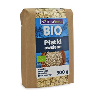 PŁATKI OWSIANE BIO 300 g - NATURAVENA