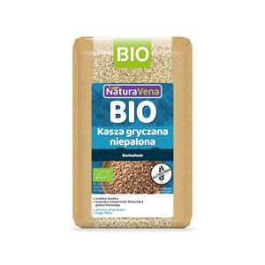 KASZA GRYCZANA NIEPALONA BEZGLUTENOWA BIO 500 g - NATURAVENA