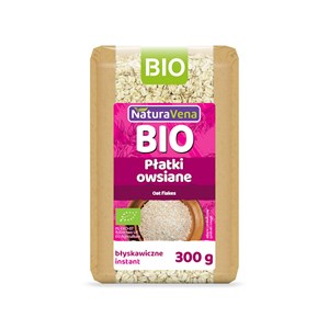 PŁATKI OWSIANE BŁYSKAWICZNE BIO 300 g - NATURAVENA