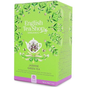 HERBATA ZIELONA Z JAŚMINEM I DZIKIM BZEM BIO (20 x 2 g) 40 g - ENGLISH TEA SHOP ORGANIC