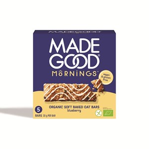 BATONIKI OWSIANE SOFT Z JAGODAMI BEZGLUTENOWE BIO (5 x 30 g) 150 g - MADEGOOD MORNINGS