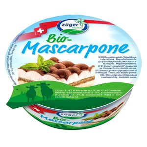 MASCARPONE O SMAKU WANILIOWYM BIO 250 g - ZUGER