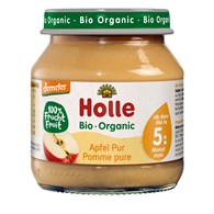 JABŁKO BEZ DODATKU CUKRÓW BEZGLUTENOWE OD 5 MIESIĄCA DEMETER BIO 125 g (SŁOIK) - HOLLE