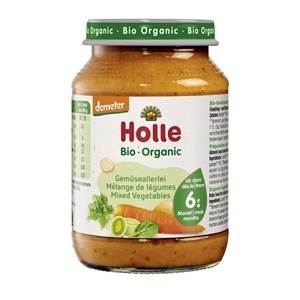 PRZECIER WARZYWNY BEZ DODATKU CUKRÓW BEZGLUTENOWY OD 6 MIESIĄCA DEMETER BIO 190 g (SŁOIK) - HOLLE