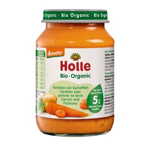 MARCHEW - ZIEMNIAK BEZ DODATKU CUKRÓW BEZGLUTENOWE OD 5 MIESIĄCA DEMETER BIO 190 g (SŁOIK) - HOLLE