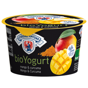 JOGURT MANGO - KURKUMA Z MLEKA SIENNEGO BEZGLUTENOWY BIO 250 g - STERZING-VIPITENO