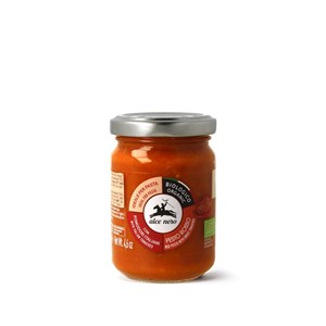 PESTO CZERWONE Z SUSZONYCH POMIDORÓW BIO 130 g - ALCE NERO